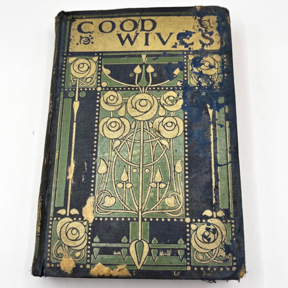 Antique Good Wives Louisa M Alcott Blackie & Son Art Nouveau 1925 Inscription